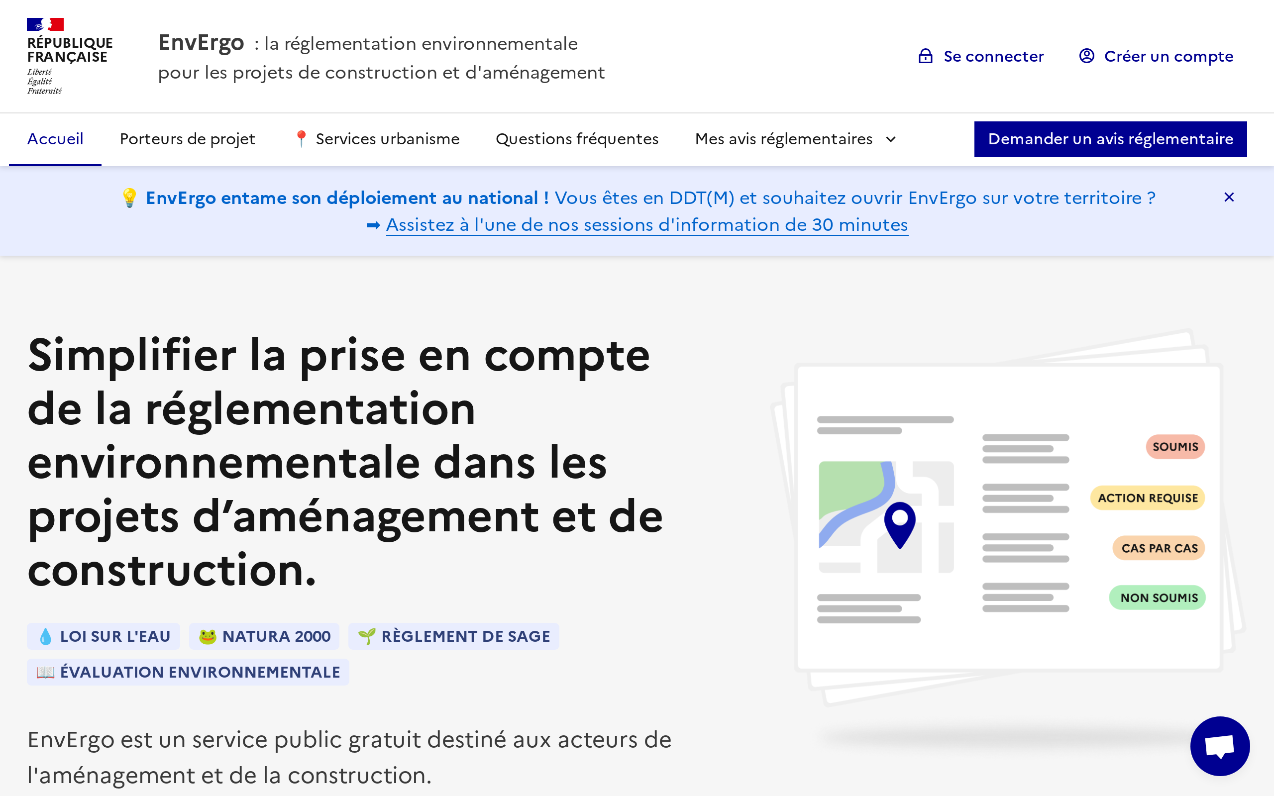 Copie d'écran de https://envergo.beta.gouv.fr